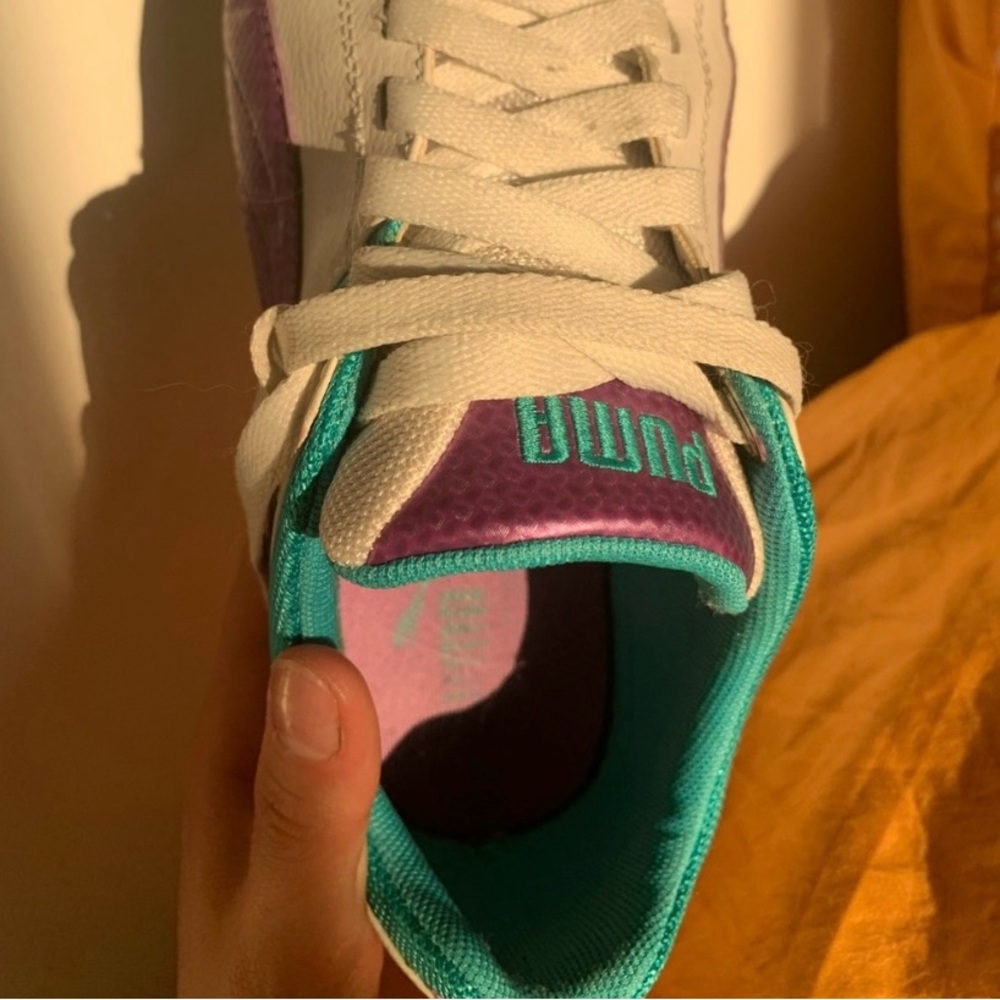 Puma Speedcat Leather Sneakers - Purple and Teal - Picture 4 of 5